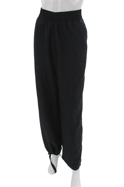 MNG Womens Track Pants Black Polyester Pull On Size M