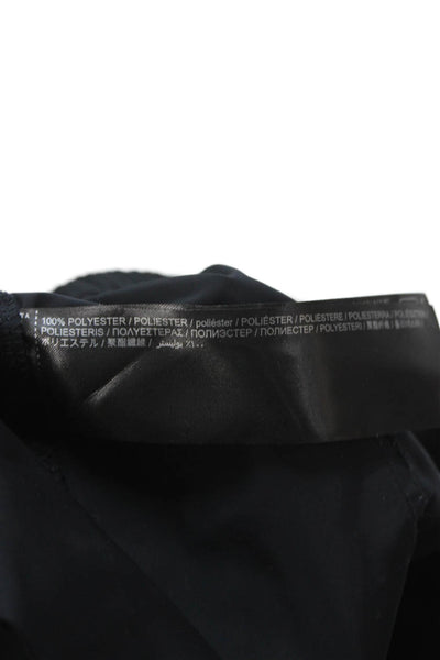 MNG Womens Track Pants Black Polyester Pull On Size M