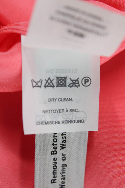 J Crew Women Silk V-Neck Tank Sleeveless Pink Size 00