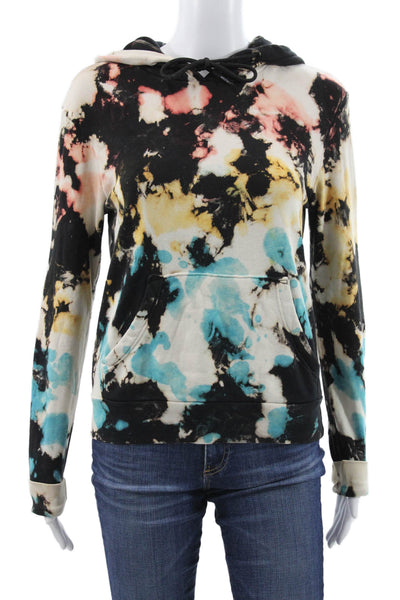 Cotton Citizen Women Pullover Hoodie Tie Dye Multicolor 100% Cotton Size XS