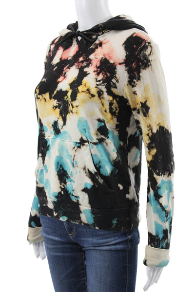 Cotton Citizen Women Pullover Hoodie Tie Dye Multicolor 100% Cotton Size XS