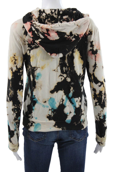 Cotton Citizen Women Pullover Hoodie Tie Dye Multicolor 100% Cotton Size XS