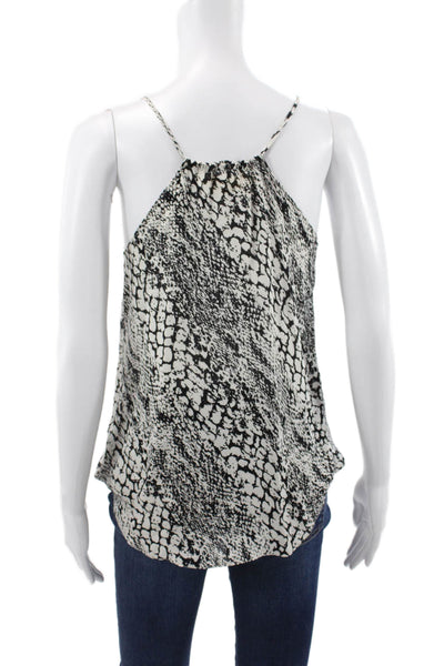 Ramy Brook Womens Silk Animal Print V Neck Camisole Sleeveless Size XS