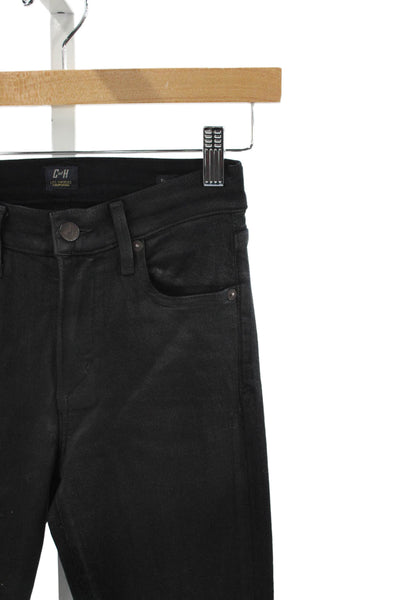 Citizens of Humanity Women Skinny Jeans Black Low Rise Rayon Size 25