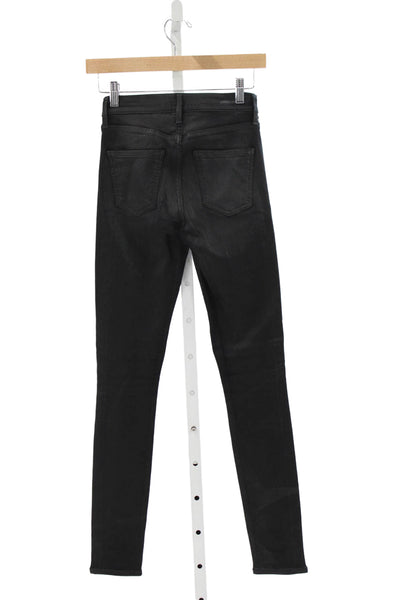 Citizens of Humanity Women Skinny Jeans Black Low Rise Rayon Size 25