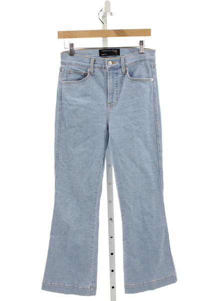 Veronica Beard Women Ankle Jeans Blue Cotton High Rise Size 27