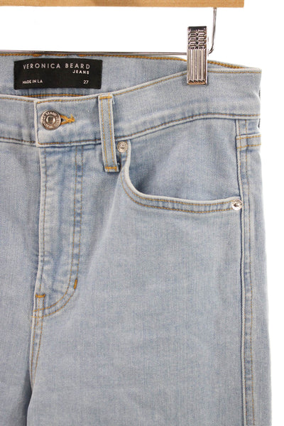 Veronica Beard Women Ankle Jeans Blue Cotton High Rise Size 27