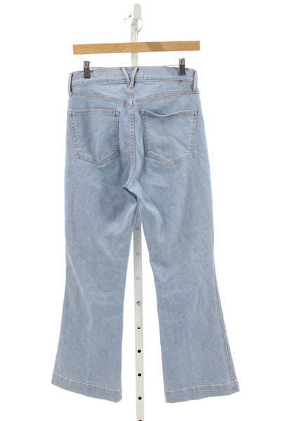 Veronica Beard Women Ankle Jeans Blue Cotton High Rise Size 27