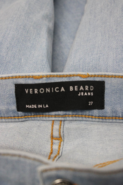 Veronica Beard Women Ankle Jeans Blue Cotton High Rise Size 27