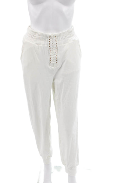 Generation Love Womens White Jogger Pants Size XS