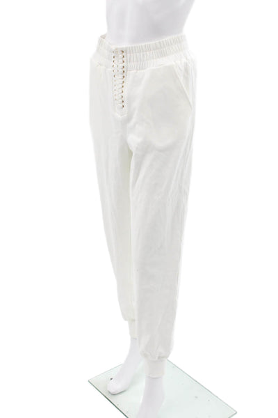 Generation Love Womens White Jogger Pants Size XS