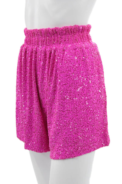 Generation Love Womens Hot Pants Pink Polyester Size XS