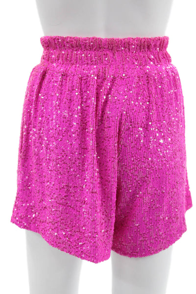Generation Love Womens Hot Pants Pink Polyester Size XS