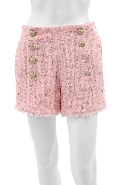 Generation Love Women Sailor Tweed Cotton Shorts Pink Size S