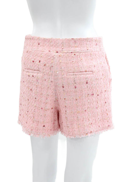 Generation Love Women Sailor Tweed Cotton Shorts Pink Size S