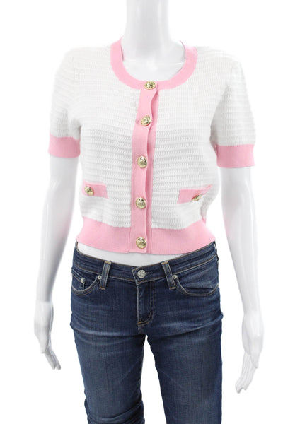 Generation Love Womens Square Neck Long Sleeve Blouse Ivory Size XS