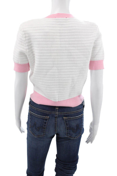 Generation Love Womens Square Neck Long Sleeve Blouse Ivory Size XS