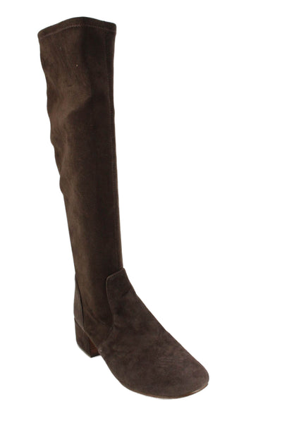 Gentle Souls Womens Suede Knee High Boots Brown Size 9