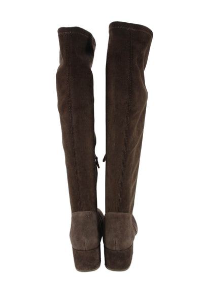 Gentle Souls Womens Suede Knee High Boots Brown Size 9
