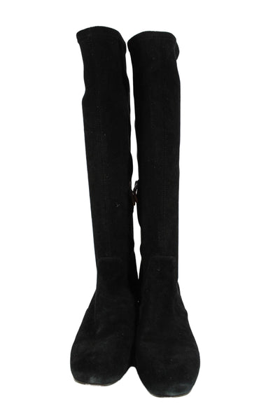 Gentle Souls Womens Suede Knee High Boots Black Size 9