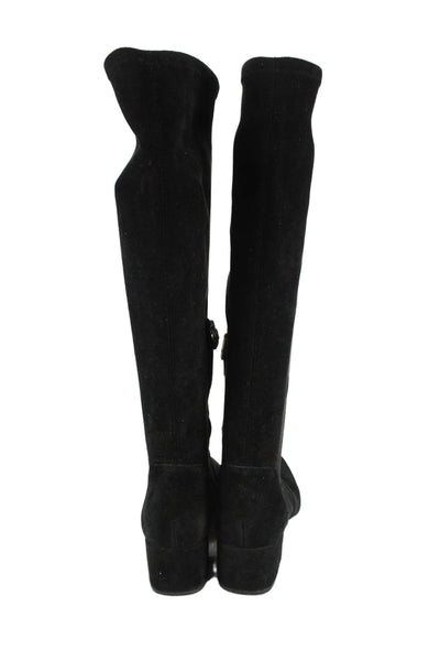 Gentle Souls Womens Suede Knee High Boots Black Size 9