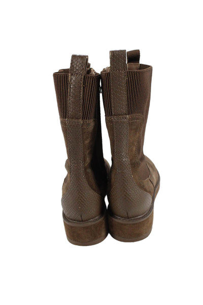 Dolce Vita Womens Suede Mid Calf Boots Brown Size 9