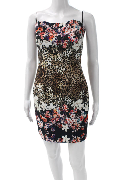 Black Halo Women Bodycon Multicolor Sweetheart Knee Length Dress Size 2