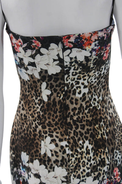 Black Halo Women Bodycon Multicolor Sweetheart Knee Length Dress Size 2
