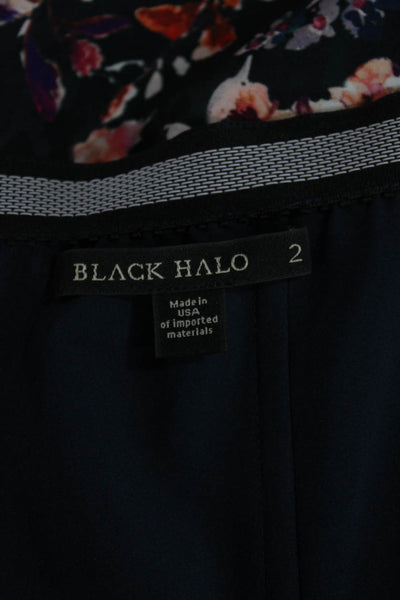 Black Halo Women Bodycon Multicolor Sweetheart Knee Length Dress Size 2