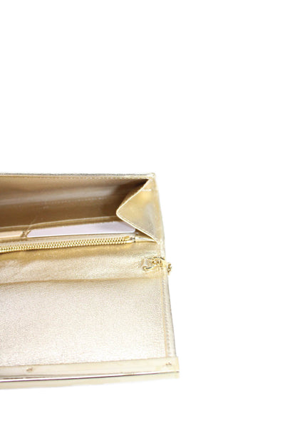 Jimmy Choo Womens Sparkly Convertible Clutch Bag Gold
