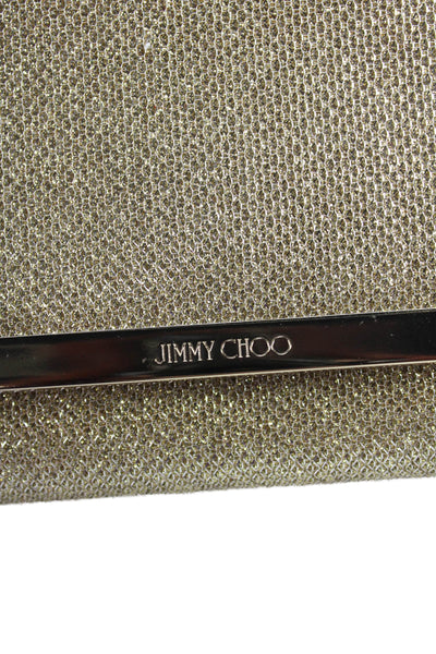 Jimmy Choo Womens Sparkly Convertible Clutch Bag Gold
