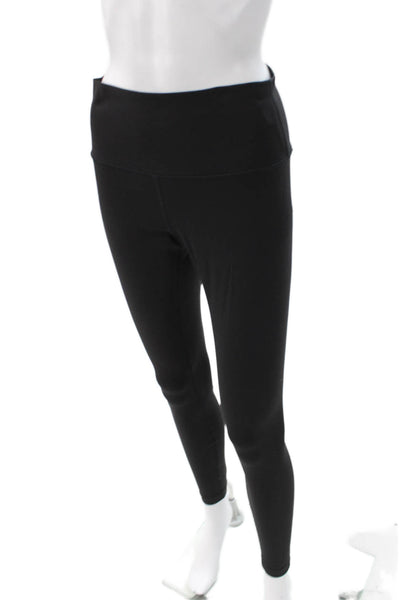 Lululemon Women Ankle Leggings Black Polyester Blend Size 8