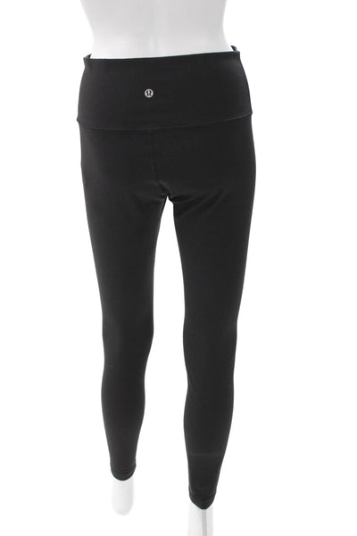 Lululemon Women Ankle Leggings Black Polyester Blend Size 8