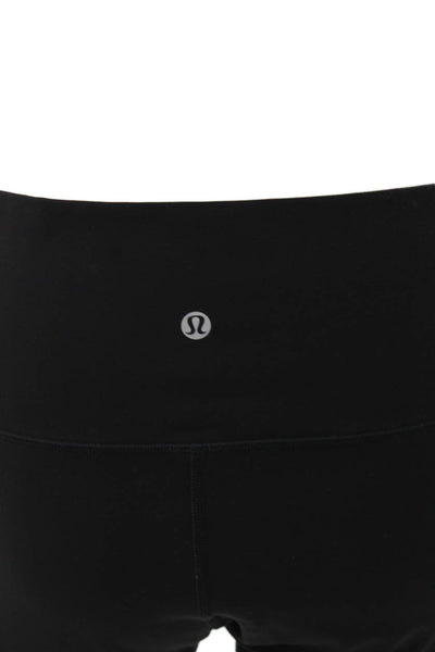 Lululemon Women Ankle Leggings Black Polyester Blend Size 8