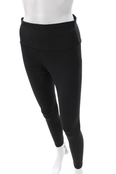 Lululemon Women Ankle Leggings Black Nylon Pull On Size 8