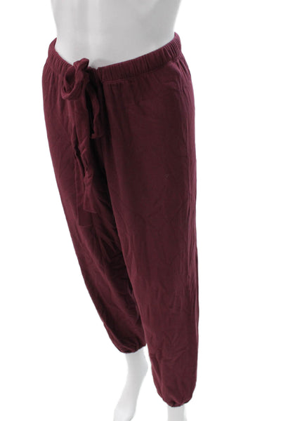 Eberjey Women Lounge Pants Red TENCEL Modal Drawstring Petites Size S