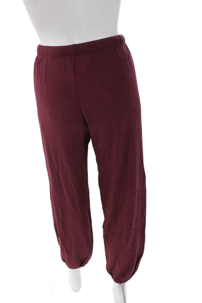 Eberjey Women Lounge Pants Red TENCEL Modal Drawstring Petites Size S