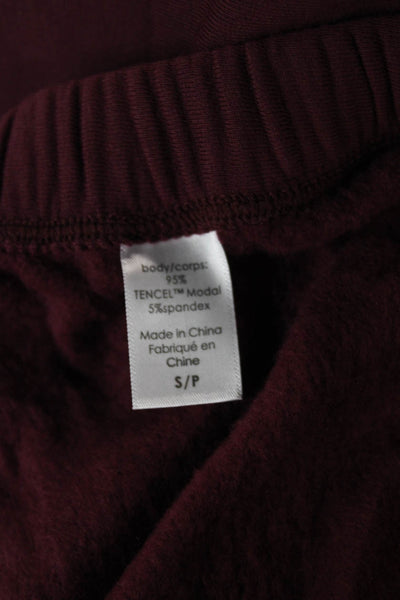 Eberjey Women Lounge Pants Red TENCEL Modal Drawstring Petites Size S