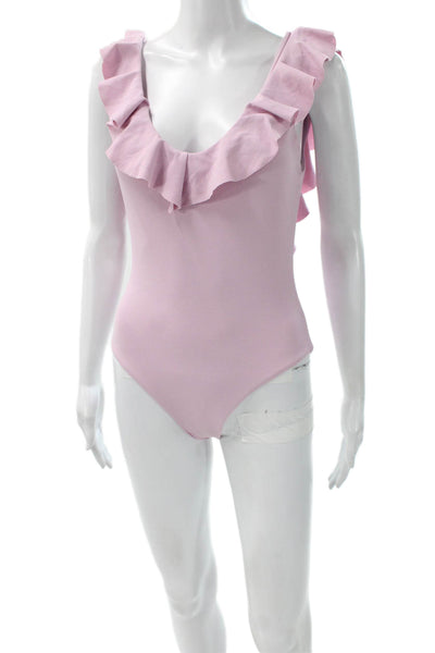 Eberjey Womens One Piece Swimsuit Pink Nylon Size S