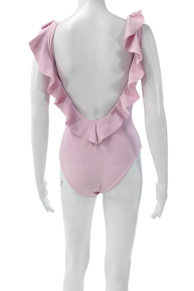 Eberjey Womens One Piece Swimsuit Pink Nylon Size S
