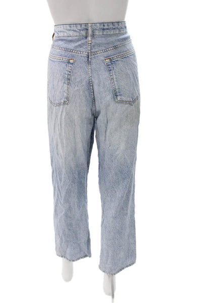 Rag & Bone Women Mom Jeans Blue Cotton Size 30
