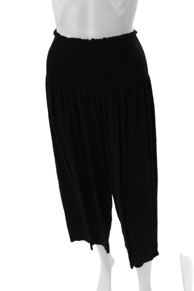 NATURAL LIFE Women Harem Pants Black Pull On Polyester Blend Size S