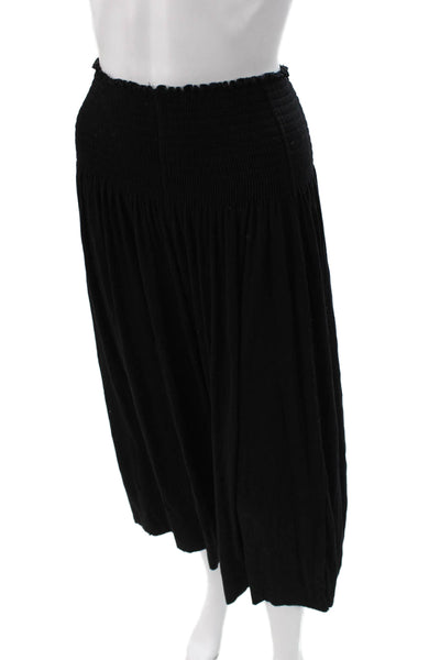 NATURAL LIFE Women Harem Pants Black Pull On Polyester Blend Size S