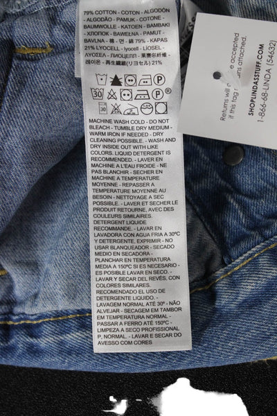 Levis Womens Basic Blue Jacket Long Sleeve Cotton Lyocell Size XS