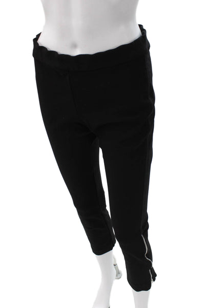 La Ligne Womens Ankle Leggings Black Polyester Blend Size M