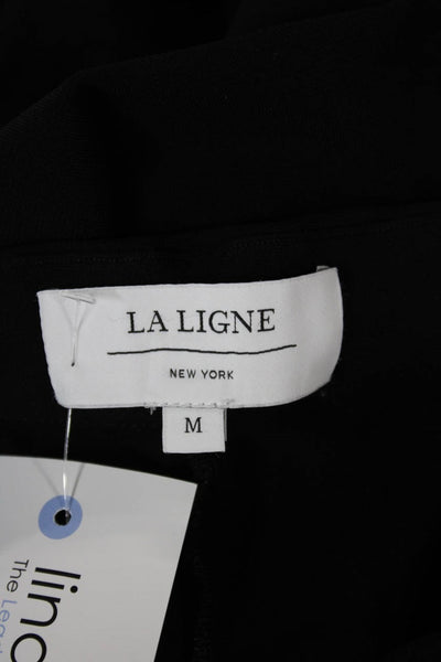 La Ligne Womens Ankle Leggings Black Polyester Blend Size M