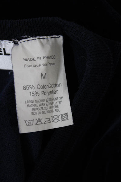 Sonia Rykiel Women Blue Cotton Sweatsuit Long Sleeve Button Size L