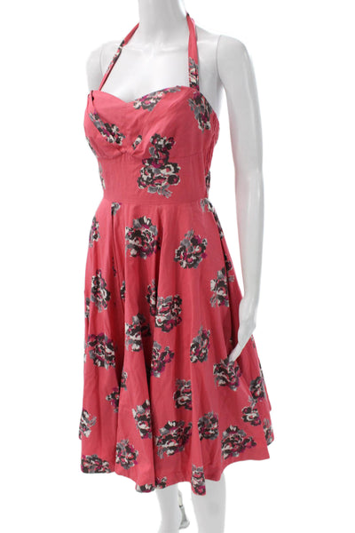 Girls From Savoy Anthropologie Women Fit & Flare Pink Dress Size 2