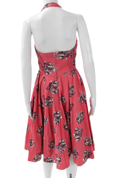 Girls From Savoy Anthropologie Women Fit & Flare Pink Dress Size 2