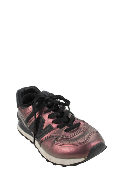 New Balance Women's Lace Up Rubber Sole Trainer Sneakers Purple Size 7.5